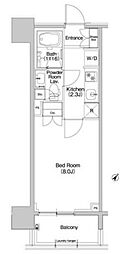 コンフォリア品川EAST 1Kの間取図画像