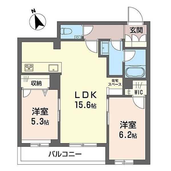 ＫＡＥＤＥ 00301｜東京都北区浮間４丁目(賃貸マンション2LDK・3階・60.45㎡)の写真 その3