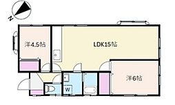 センティア成城 2LDKの間取図画像