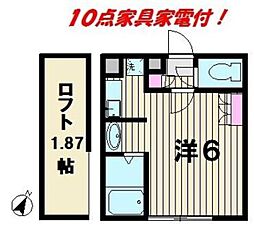間取図画像 1K