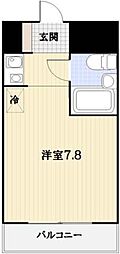 横浜南プラザ ワンルームの間取図画像