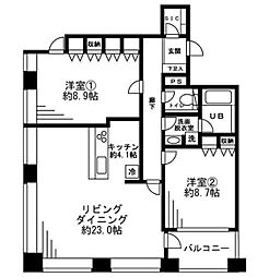 間取図画像 2LDK