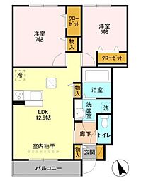 間取図画像 2LDK
