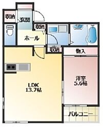 間取図画像 1LDK