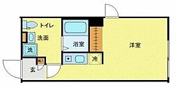 日暮里舎人ライナー 西新井大師西駅 徒歩8分の賃貸マンション 3階ワンルームの間取り