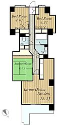 エタニティ・ヒロ・町田 3LDKの間取図画像