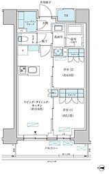 パークアクシス池袋イースト 2LDKの間取図画像