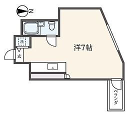 ジョイム向ヶ丘遊園 ワンルームの間取図画像