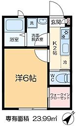 カーサ柴又 103 1階1Kの間取り