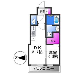 間取図画像 1DK