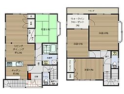 本駒込5丁目貸家 1階4LDKの間取り