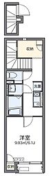 レオネクストペイサージュ 2階1Kの間取り
