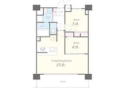 セイワパレス美章園 2LDKの間取図画像