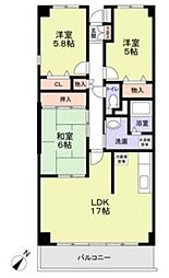 メゾン・ド・エメロード 3LDKの間取図画像