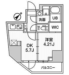 アークマーク巣鴨sta. 10階1DKの間取り