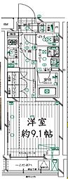 REGALIZ明大前 1Kの間取図画像