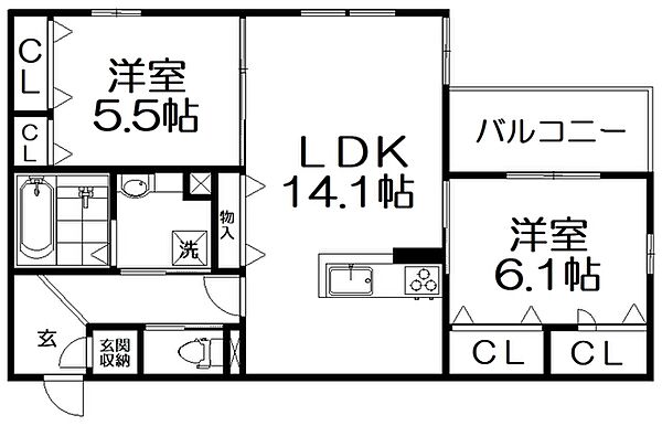 同じ建物の物件間取り写真 - ID:227080647040