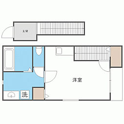 リック城南 ワンルームの間取図画像
