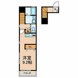 カーサビアンカ ワンルームの間取図画像