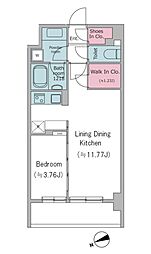 ドゥーエ西馬込2 1階1LDKの間取り
