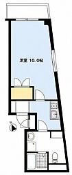 b'CASA東大井 1Kの間取図画像