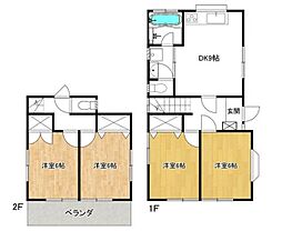 石塚住宅 4DKの間取り