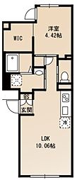 Skuld江東牡丹 1LDKの間取図画像