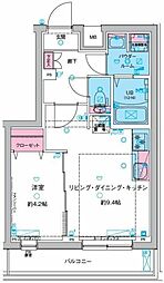 ジェノヴィア妙典 1DKの間取図画像