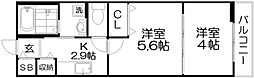 ガーデンメドウズ 2Kの間取図画像