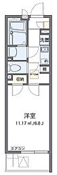 レオネクストさくらブリアン 1階1Kの間取り