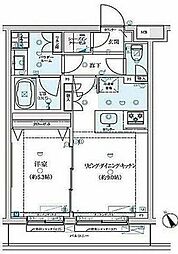 ジェノヴィア墨田八広スカイガーデン 2階1LDKの間取り