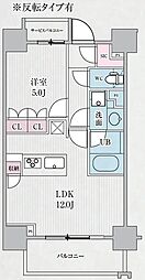 テラス浅草橋 7階1LDKの間取り