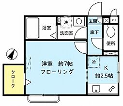 マルベリービレッジ 1Kの間取図画像