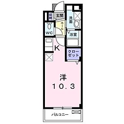 エステート・レイ3 ワンルームの間取図画像