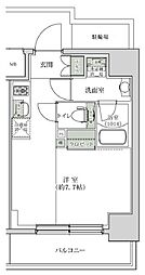 ルブリカント アラカワ ベース 2階ワンルームの間取り