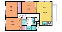 ユーロアベニュー四街道 G 1階3LDKの間取り