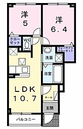 ヒカルサ東京武蔵村山 2LDKの間取図画像