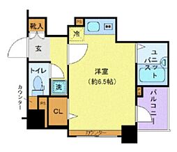 JR常磐線 亀有駅 徒歩7分の賃貸マンション 5階ワンルームの間取り