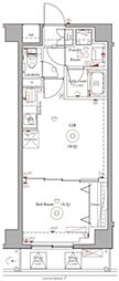 dips大山中丸町 1LDKの間取図画像