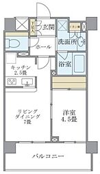 プレミアコンフォート西荻窪 1LDKの間取図画像