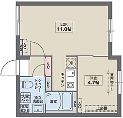 COCOFLAT雑司が谷 3階1LDKの間取り
