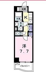 ＡｉＨｉｇｈｔｓIIＡ 1階ワンルームの間取り