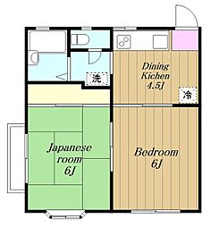 TMコート21 2DKの間取図画像