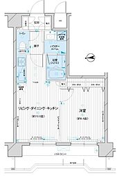 メインステージ元浅草 3階1LDKの間取り