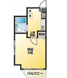 プライム王子神谷 1Kの間取図画像