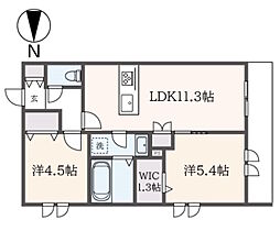 間取図画像 2LDK