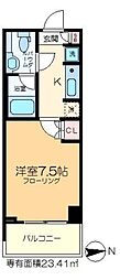 MFPRコート木場公園 1Kの間取図画像