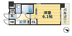 JR東海道・山陽本線 兵庫駅 徒歩1分の賃貸マンション 3階1Kの間取り