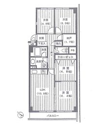 ファミール浜園 4LDKの間取図画像