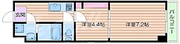 センターポイント吉志部 1DKの間取図画像